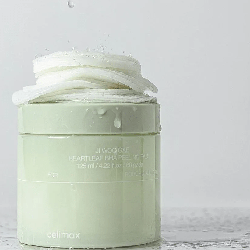 Відшелушуючі тонер-педи з мадекассосидом і BHA-кислотою Celimax Heartleaf BHA Peeling Pad