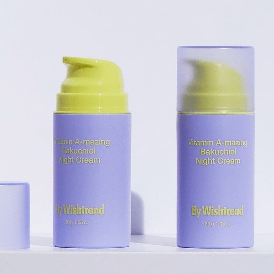 Нічний крем з ретиналем та бакучіолом By Wishtrend Vitamin A-mazing Bakuchiol Night Cream