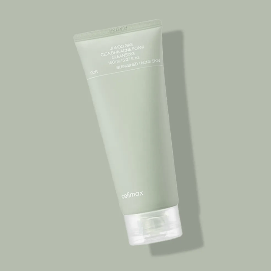 Пінка для проблемної шкіри з BHA та центелою Celimax Ji Woo Gae Cica BHA Acne Foam Cleansing