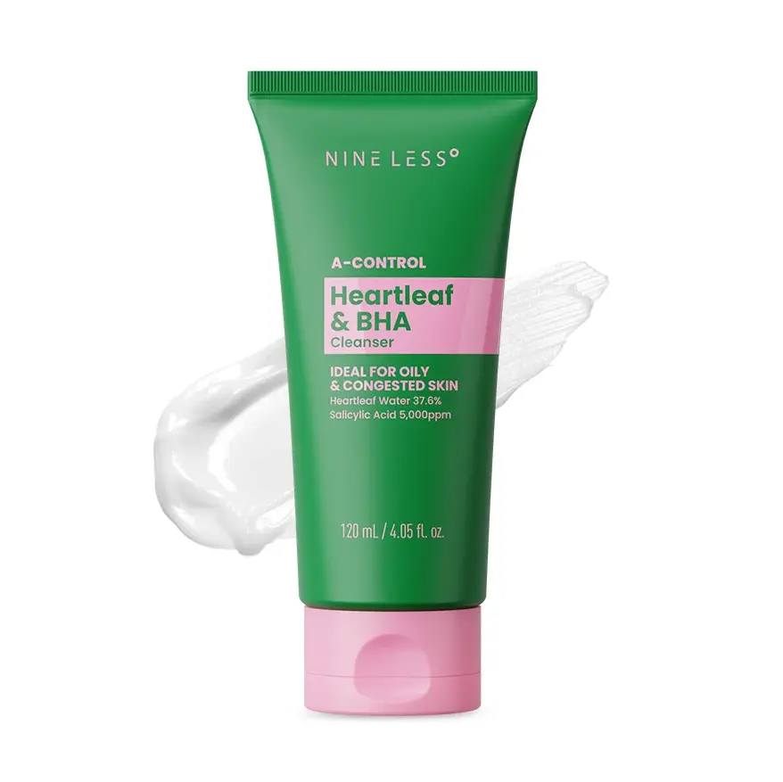 Пінка для вмивання з саліциловою кислотою Nine Less A-Control Heartleaf & BHA Cleanser 120 мл