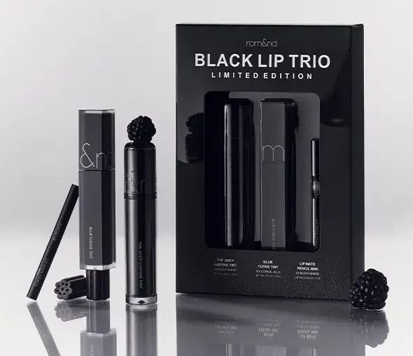 Набір для макіяжу губ rom&nd Black Lip Trio Set