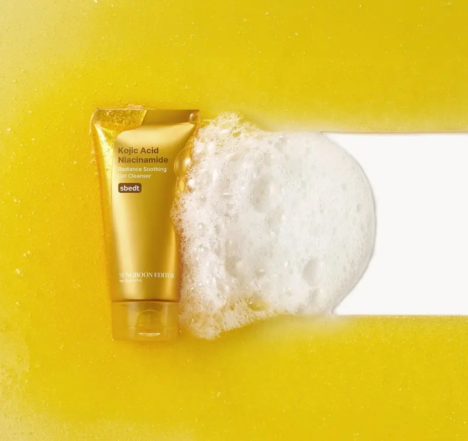 Очищуючий гель з коєвою кислотою Sungboon Editor Kojic Acid Niacinamide Radiance Soothing Gel Cleanser
