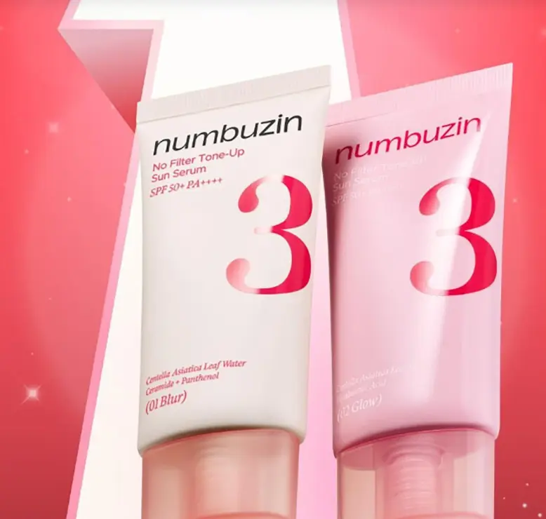 Сонцезахисна тонуюча сироватка Numbuzin No.3 No Filter Tone-Up Sun Serum 50 мл