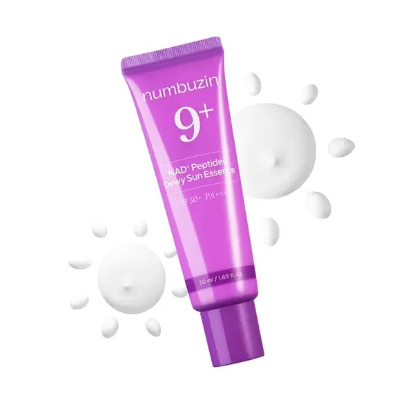 Антивікова сонцезахисна есенція Numbuzin No.9 NAD+ 9 Peptides Dewy Sun Essence 50 мл