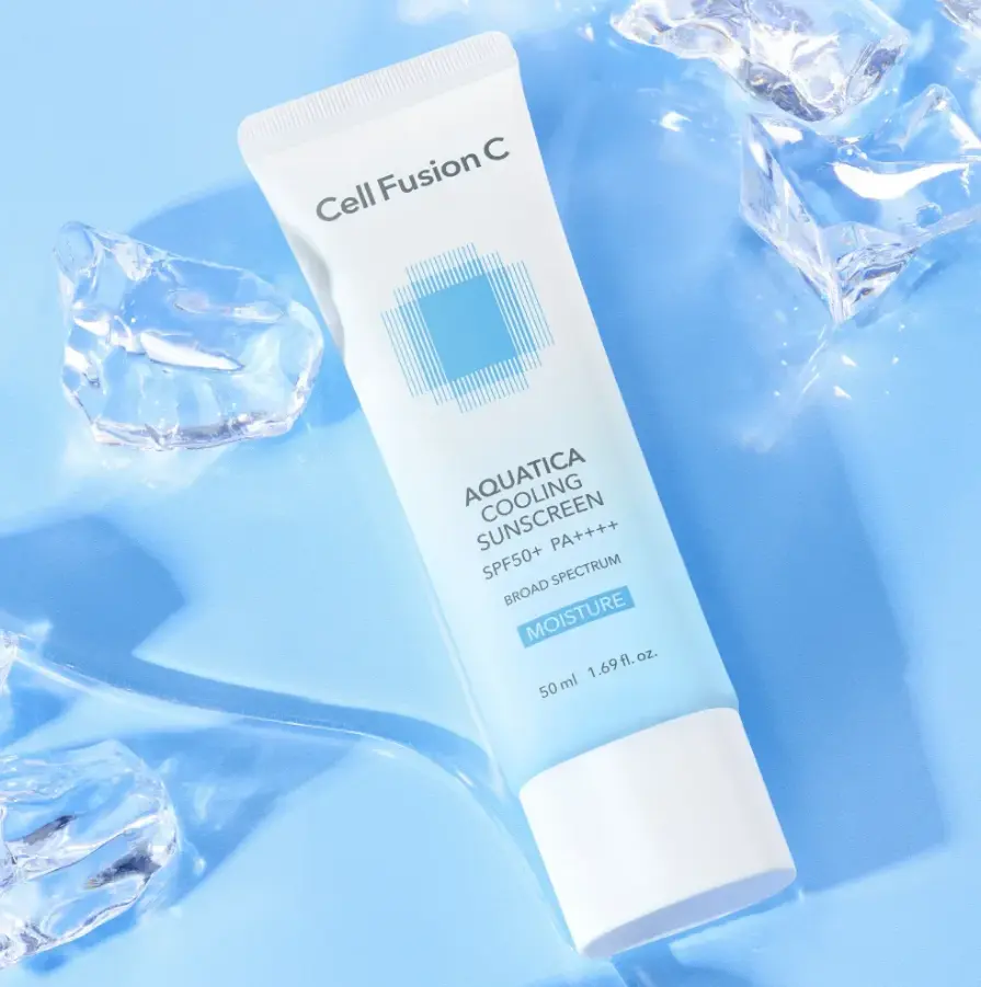 Освіжаючий сонцезахисний крем Cell Fusion C Aquatica Cooling Sunscreen SPF 50+ PA++++