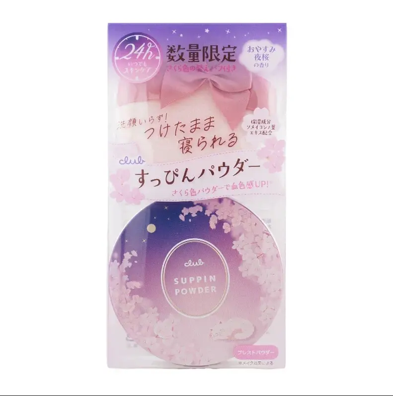 Мінеральна пудра з ароматом квітучої вишні club cosmetics Suppin Powder C Midnight Cherry Blossom 26 г