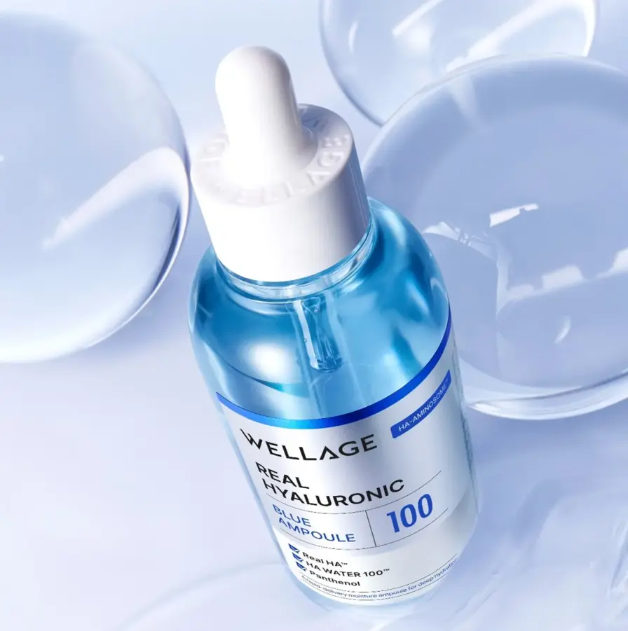 Зволожуюча ампульна сироватка Wellage Real Hyaluronic Blue 100 Ampoule 60 мл