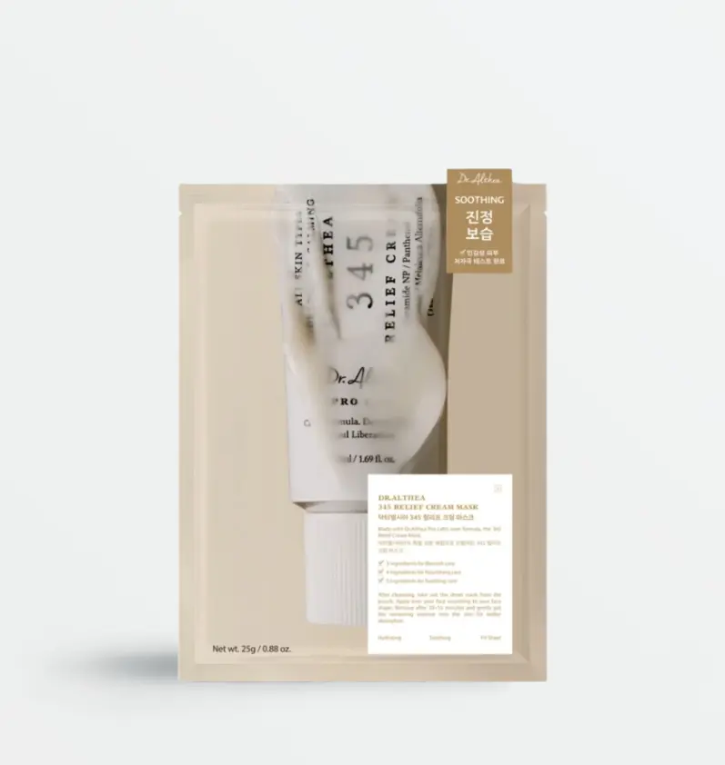 Заспокійлива кремова тканинна маска для обличчя Dr. Althea 345 Relief Cream Mask 25 г